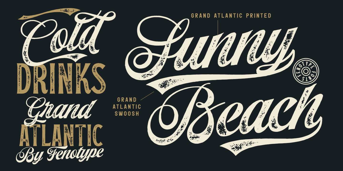 Ejemplo de fuente Grand Atlantic Serif Print Bold